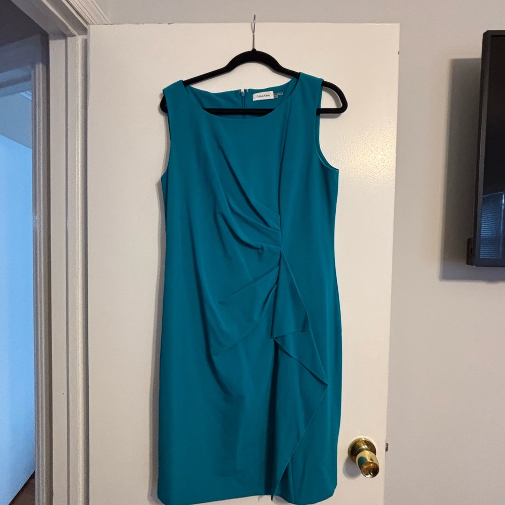 Calvin Klein Teal Midi Dress
